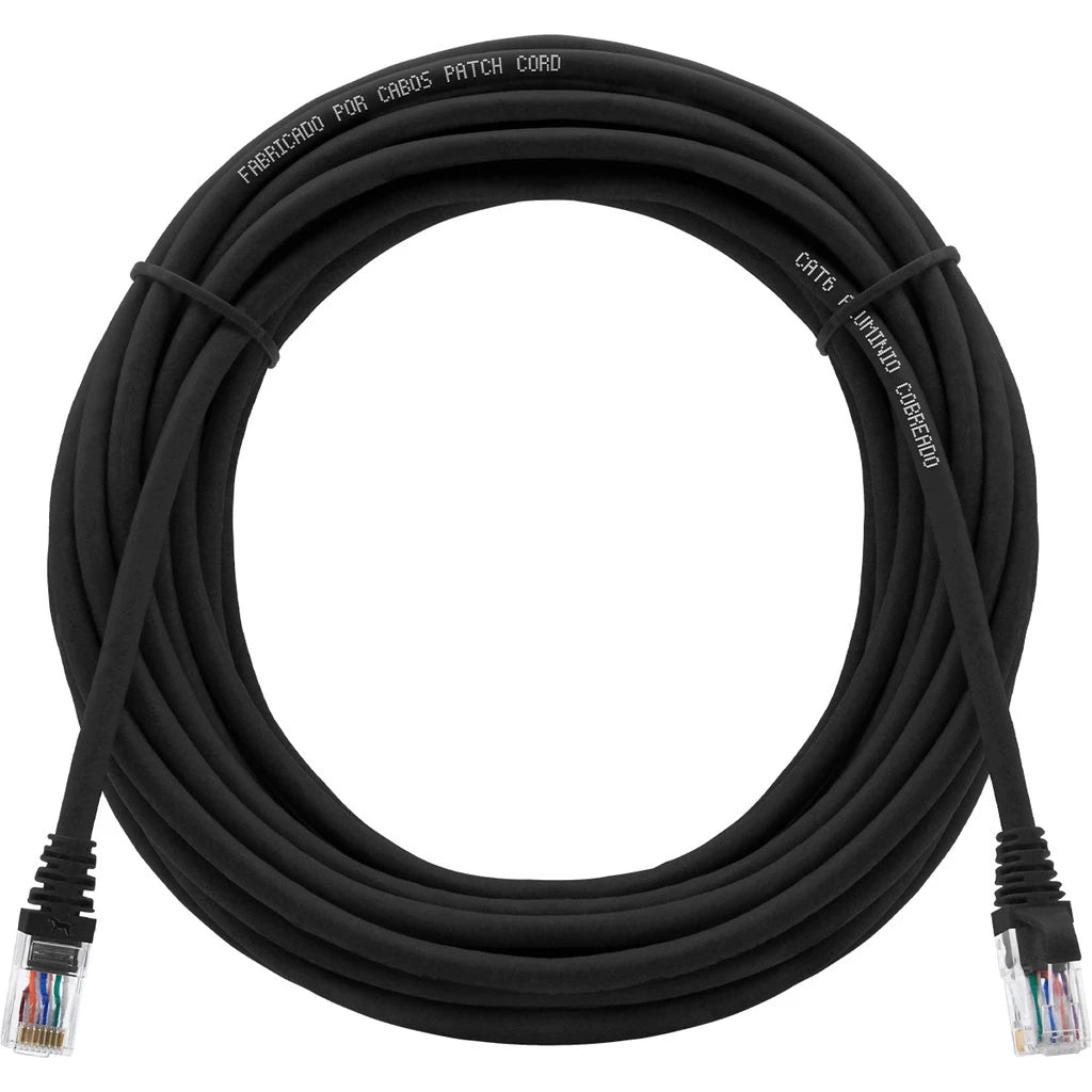 Cabo de Internet CAT6 Rede Giga 10 a 50 metros ultra veloz Alta Qualidade