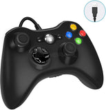 Controle Usb Com Fio Para Xbox 360 Computador Notebook Preto