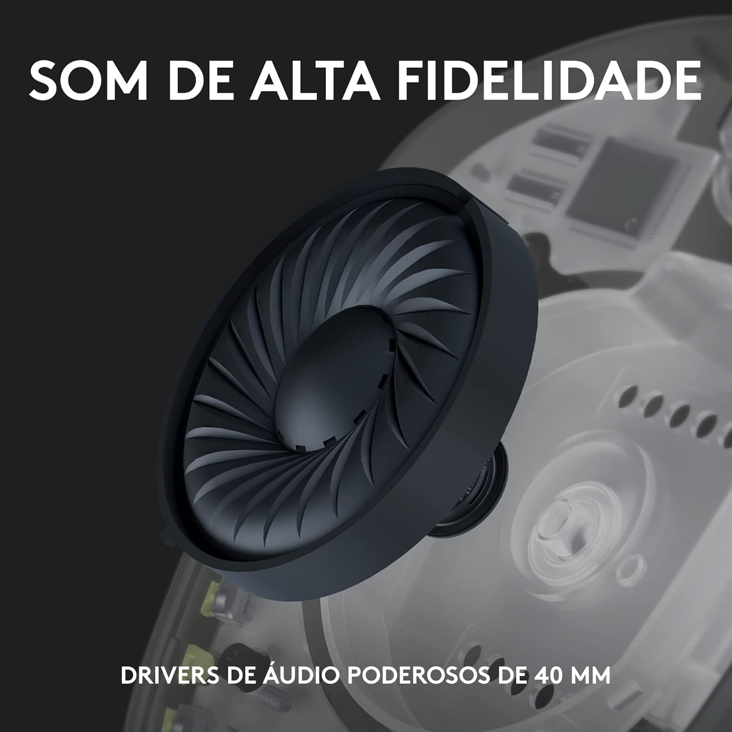Headset Gamer Sem Fio Logitech G435 Lightspeed
