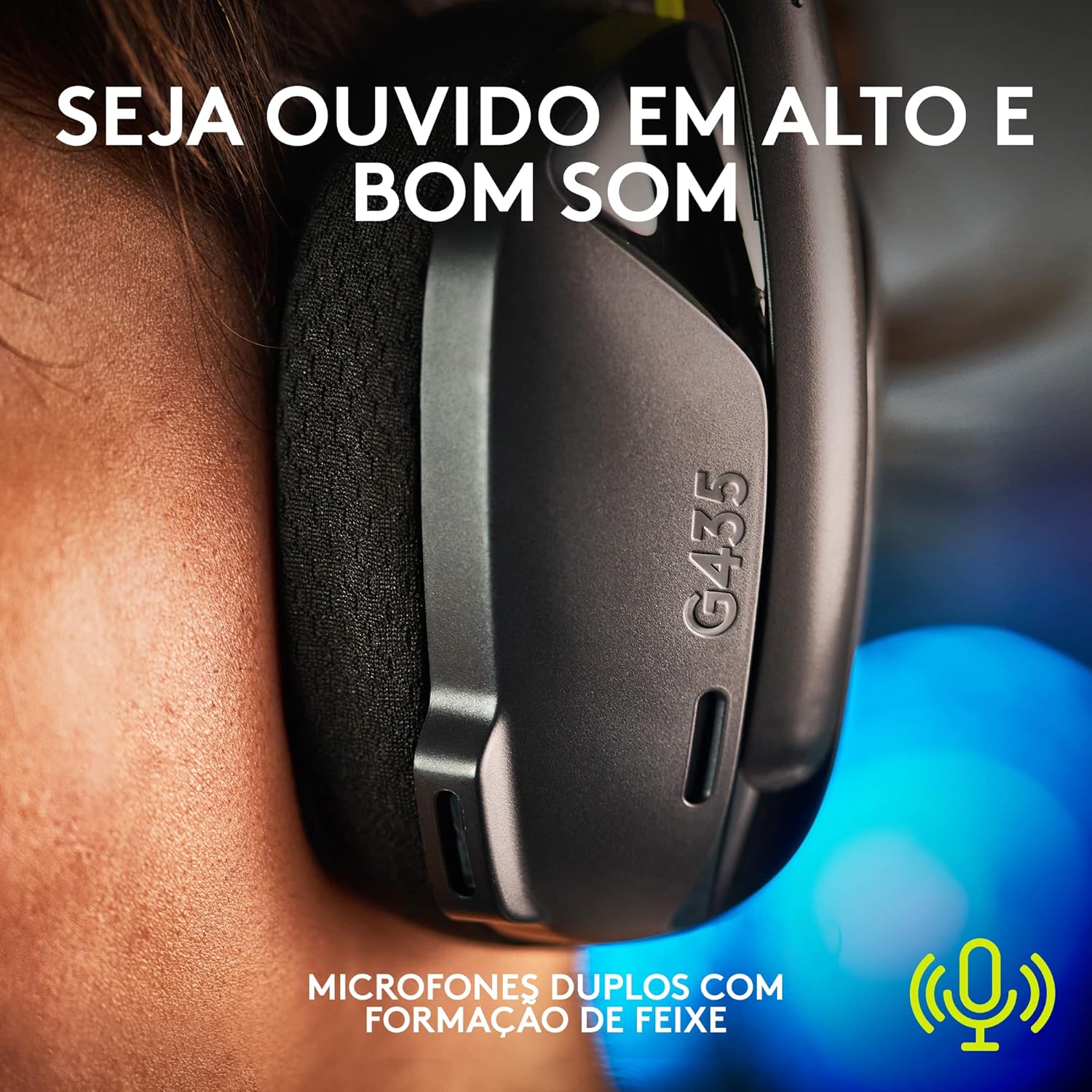 Headset Gamer Sem Fio Logitech G435 Lightspeed