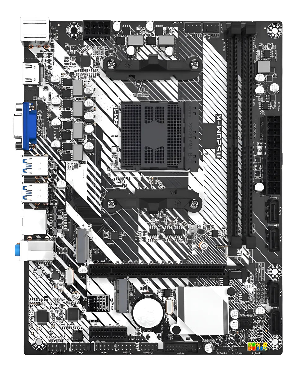 Jingsha A520M-K amd am4 placa-mãe suporte ryzen 3000 4000 5000 série processadores am4 placas-mãe a520 diy jogos computador amd