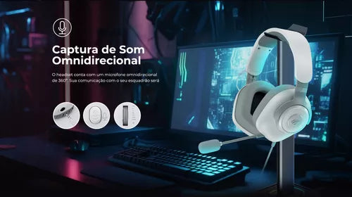 Fone Headset Gamer HAVIT H2230d p2/p3 Microfone Removível Ps3/ps4/xbox Cor Preto