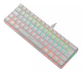 Teclado Mecanico Gamer TGT Sherman Compacto, Rainbow, ABNT2, Switch Azul, Branco, TGT-SHCPTW-RBW01