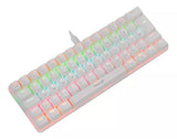 Teclado Mecanico Gamer TGT Sherman Compacto, Rainbow, ABNT2, Switch Azul, Branco, TGT-SHCPTW-RBW01