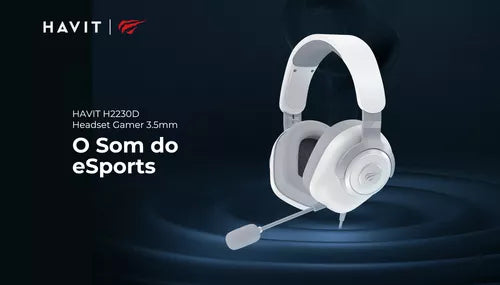 Fone Headset Gamer HAVIT H2230d p2/p3 Microfone Removível Ps3/ps4/xbox Cor Preto