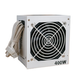 Fonte ATX 400W Reforçada Branca Bivolt Manual Silenciosa Cooler 120mm P/ PC Intel AMD Gamer