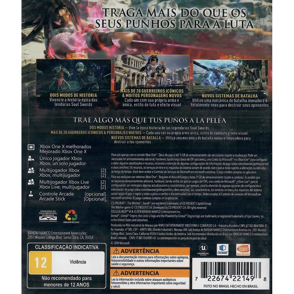 Soul Calibur VI Xbox One (USADO)