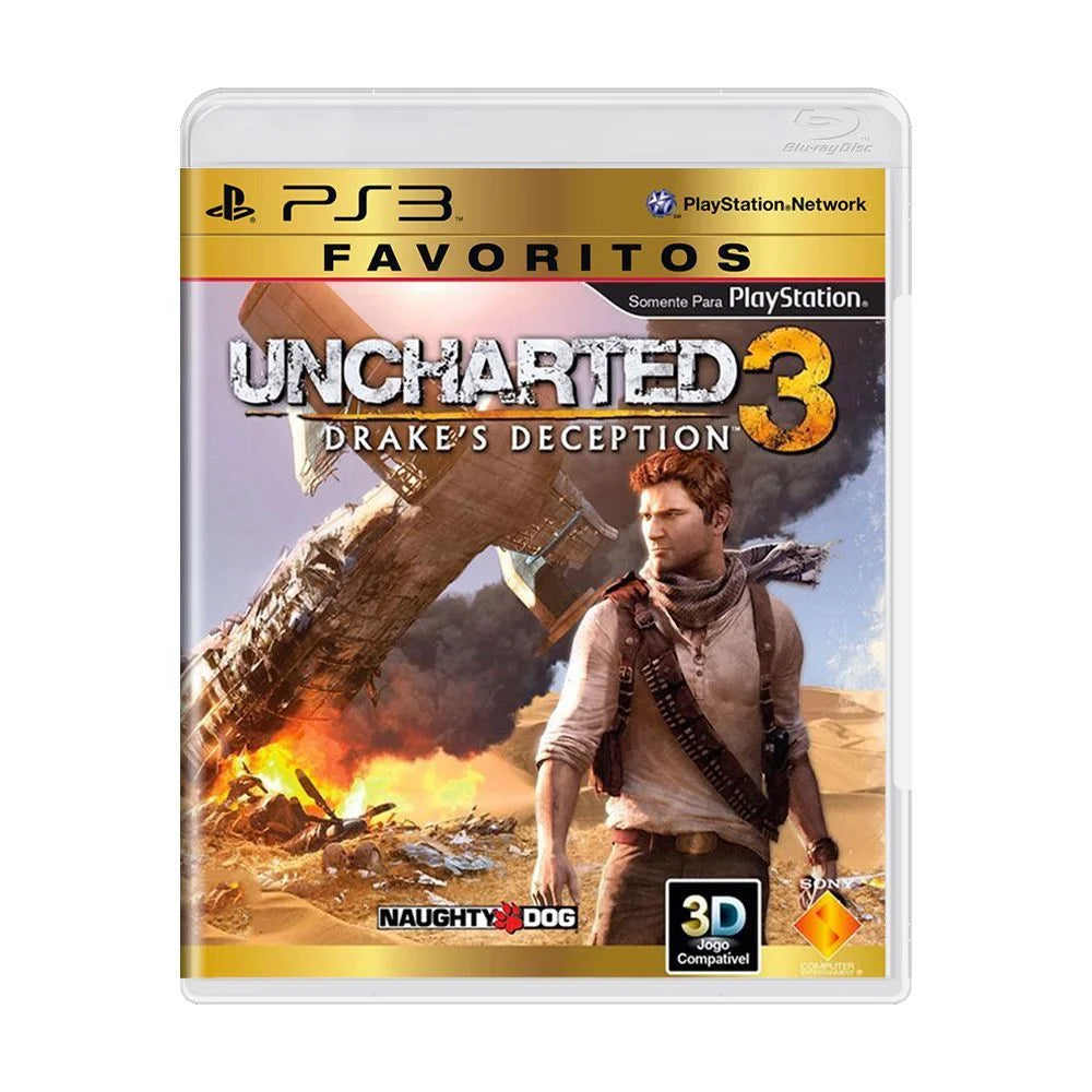 Uncharted 3 FAVORITOS USADO EM OTIMAS CONDIÇÔES