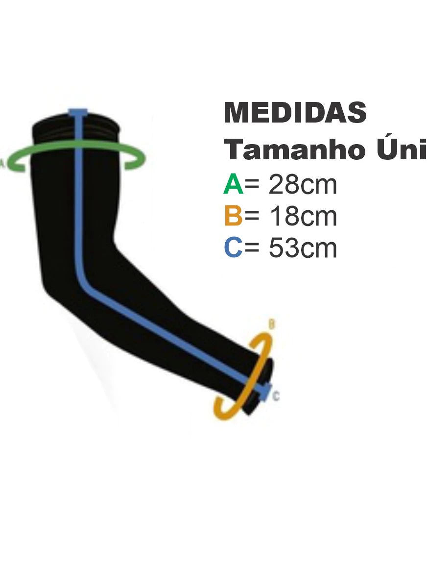PAR Manguito Preto Proteção Solar UV50+ Segunda Pele uv Mangote unissex