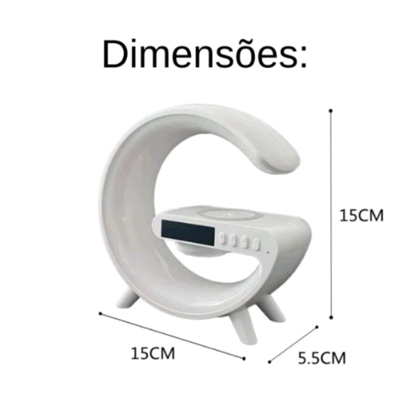 Luminária G Speaker Smart Station Caixa De Som E Carregador