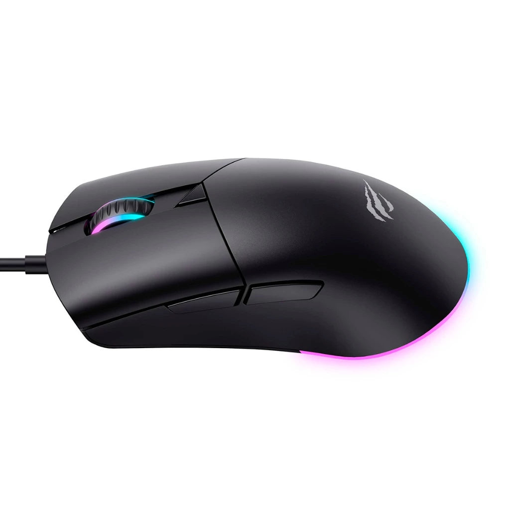 Mouse Gamer Havit MS1038 8000 DPI 7 Botões RGB Preto