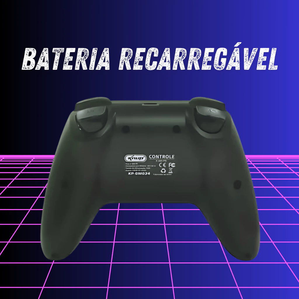Controle para Xbox360 e PC Gamer Console Joystick sem fio com bateria recarregável