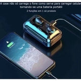 M10 Bluetooth 5.3 Fones de ouvido sem fio TWS estéreo com carregador Power Bank