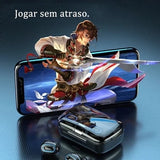 M10 Bluetooth 5.3 Fones de ouvido sem fio TWS estéreo com carregador Power Bank