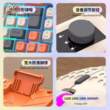 Kit Teclado E Mouse De Gamer Com Fio Para Três combinações de cores Iluminado 98 Teclas CINZA