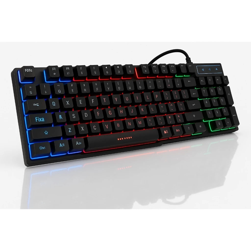 Teclado Gamer Semi Mecânico RGB