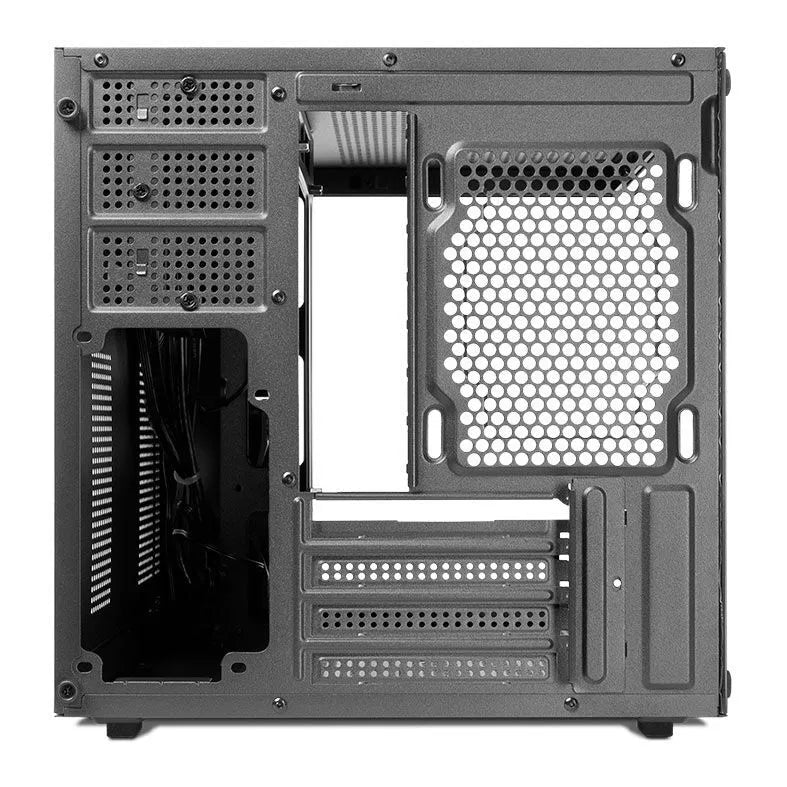 Gabinete Gamer Pichau Atom X, Mini-Tower, Lateral de Vidro, Com 2 Fans, Preto, PG-ATOMX-BK