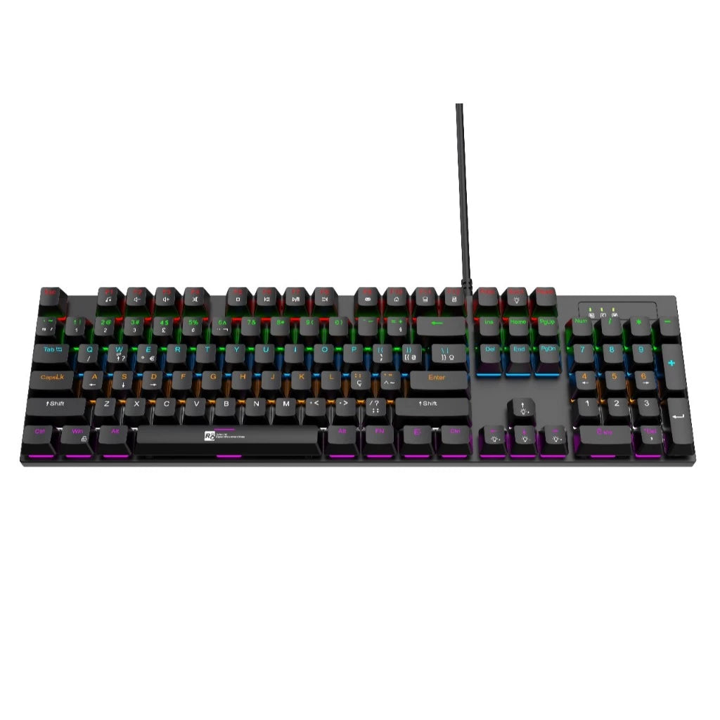 Teclado Gamer Mecânico 100% RGB ABNT2 (Ç) Profissional Compacto Iluminação Ajustável alta performace