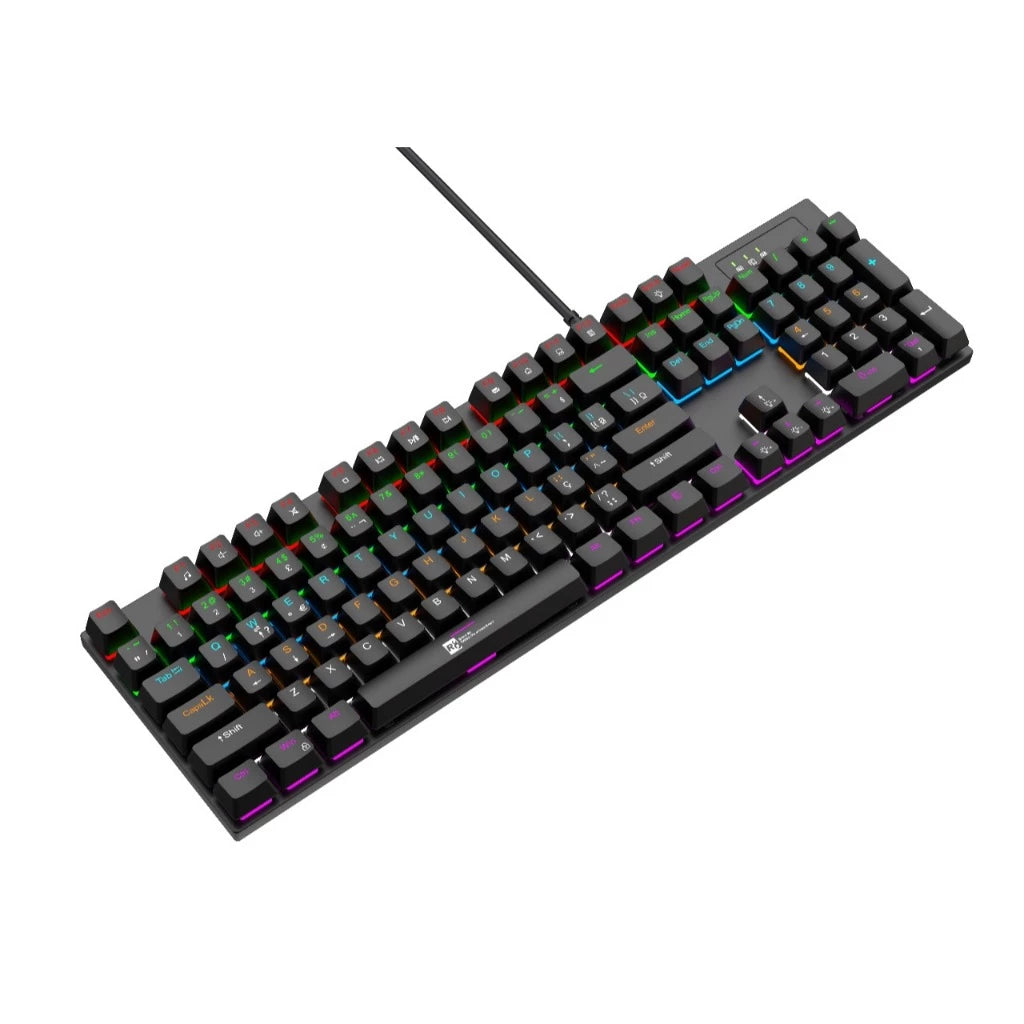 Teclado Gamer Mecânico 100% RGB ABNT2 (Ç) Profissional Compacto Iluminação Ajustável alta performace