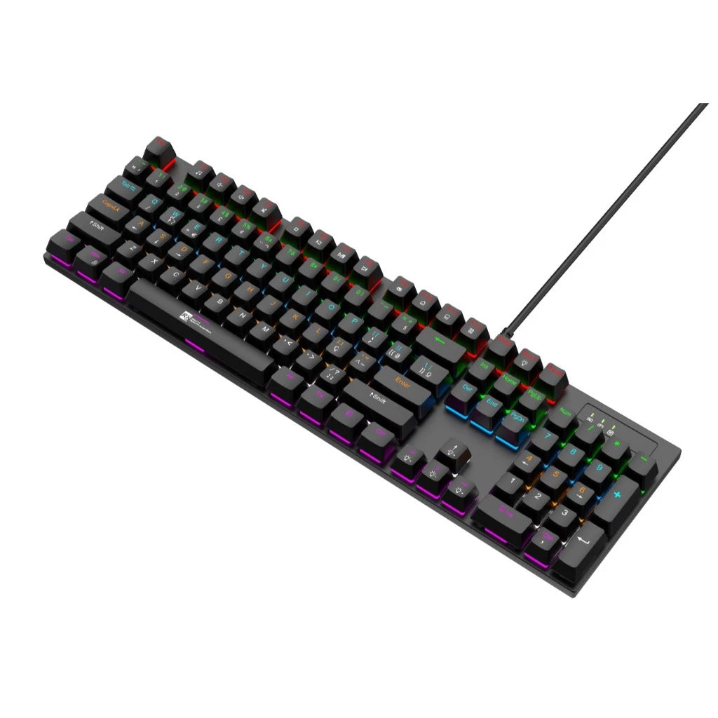Teclado Gamer Mecânico 100% RGB ABNT2 (Ç) Profissional Compacto Iluminação Ajustável alta performace