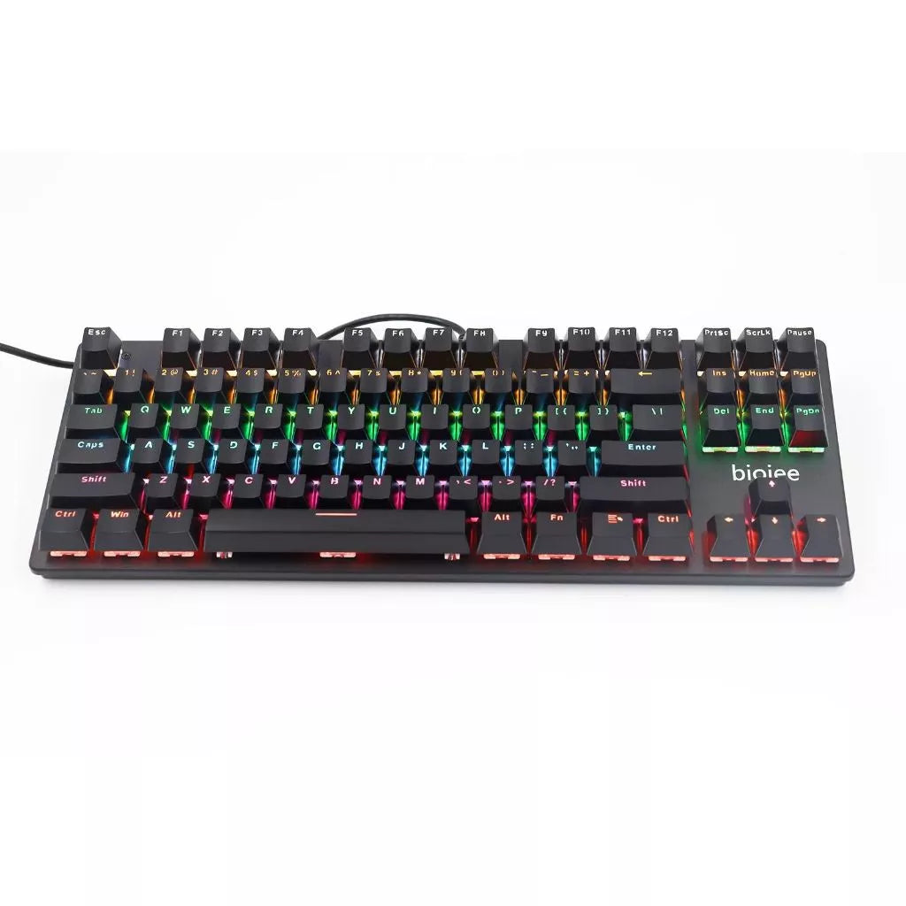 Teclado Gamer Mecânico Usb Blue Português Rgb Pc Computador 7cores ley-2080
