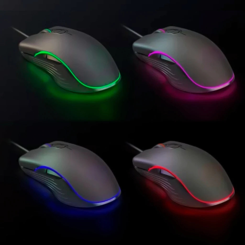Mouse Gamer iluminação RGB design ergonômico confortável 4800 DPI