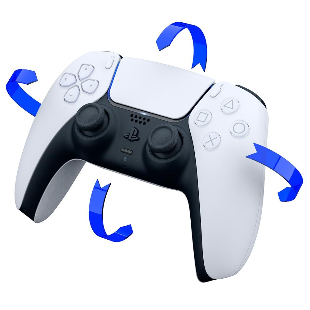 Controle Sony DualSense PS5, Sem Fio, Branco - NOVO
