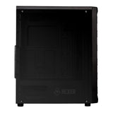 GABINETE GAMER MANCER HEXER, RAINBOW, MID-TOWER, LATERAL DE VIDRO, COM 3 FANS, PRETO, MCR-HEX-RB01