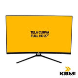 Monitor Gamer Curvo KBM! Gaming MG320 27" Full HD, 180Hz, 1ms, HDMI e DP, Adaptive Sync, Ajuste De Ângulo, Preto - KGMG32027PT (USADO)