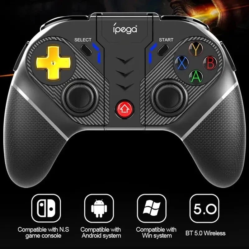 Controle iPega PG-9218 Bluetooth 2.4g E Wireless joystick gamepad PC PS3 PS4 SEMINOVO