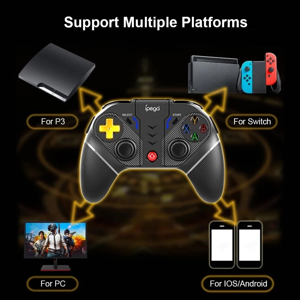 Controle iPega PG-9218 Bluetooth 2.4g E Wireless joystick gamepad PC PS3 PS4 SEMINOVO