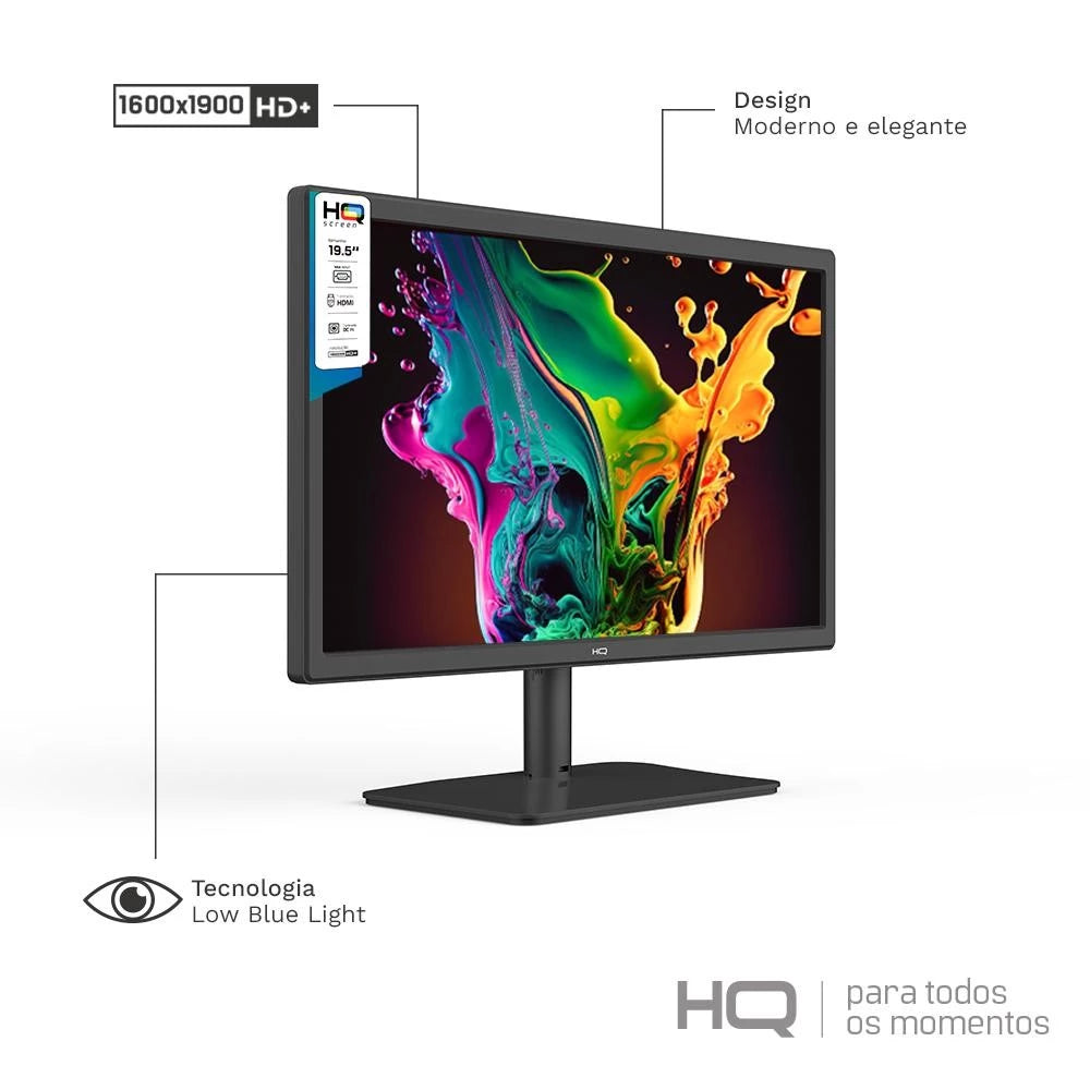 Monitor 19.5" LED, Widescreen, 75Hz, HD, HDMI, VGA, VESA, Ajuste de inclinação - M20HQ