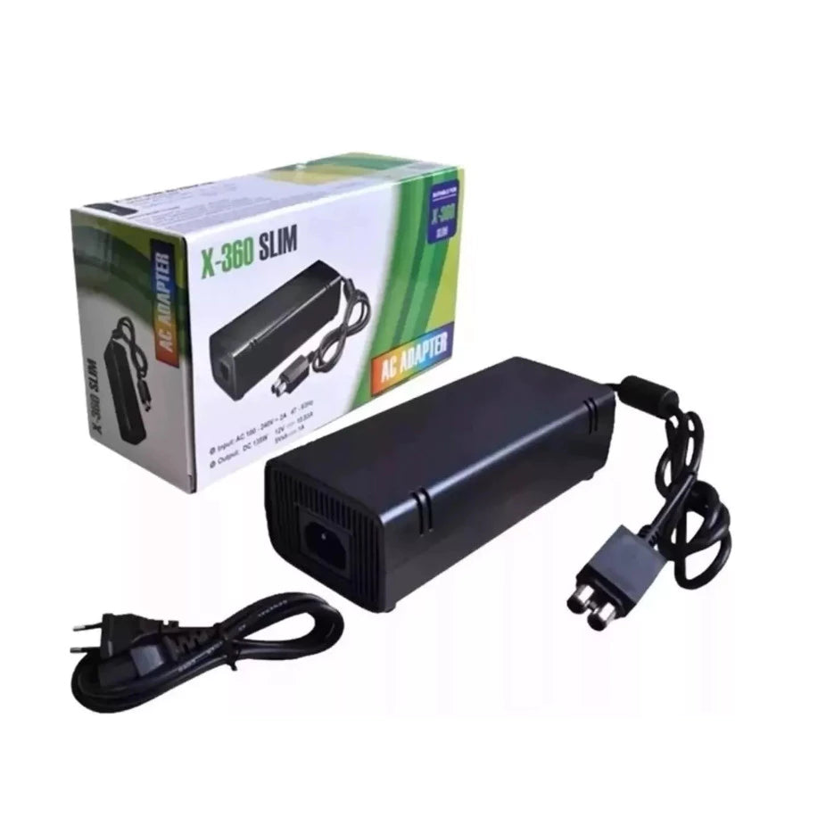 Fonte Compatível Xbox 360 Slim De Video Game 2 Pinos Bivolt