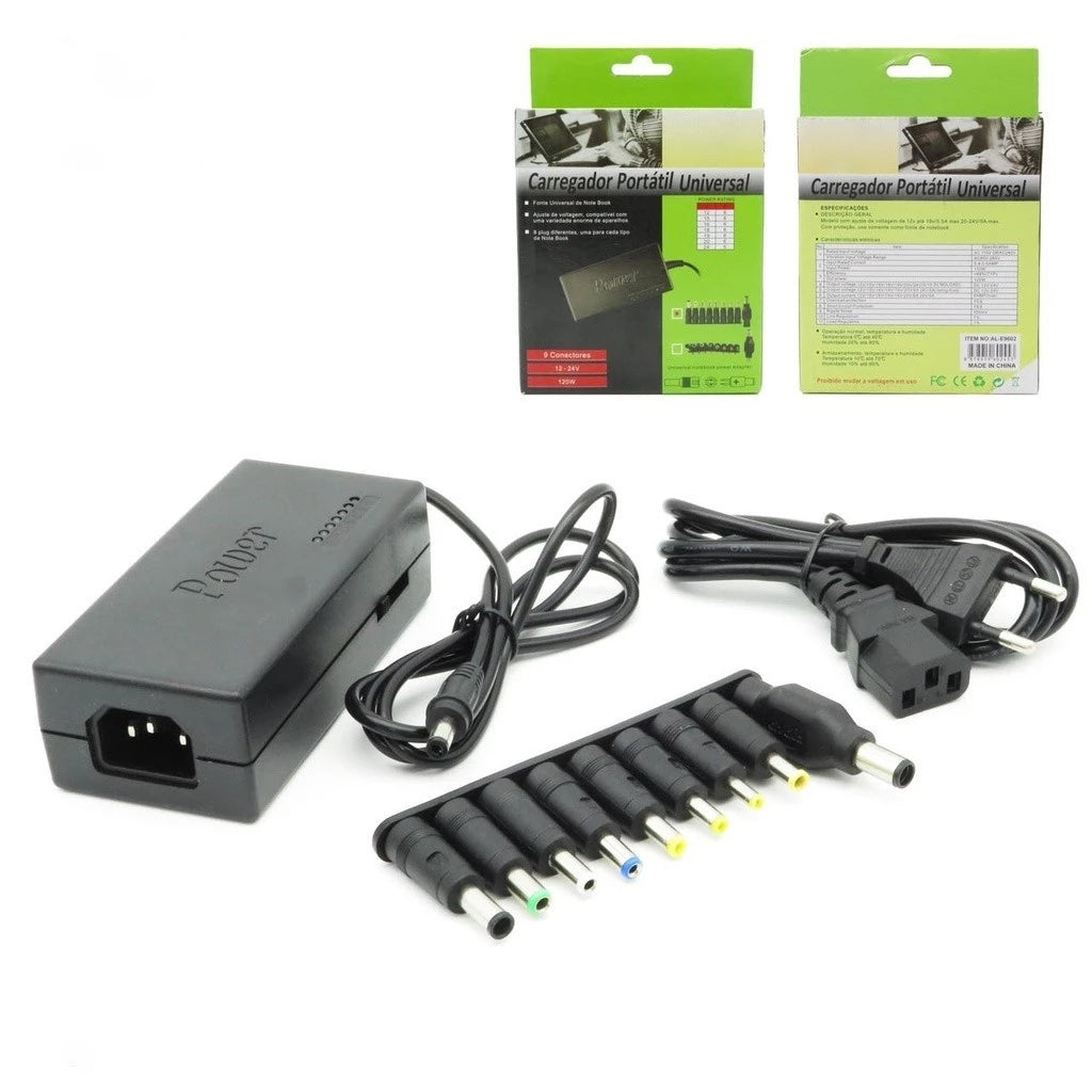 Fonte Carregador Universal Notebook Laptop Computador 120W