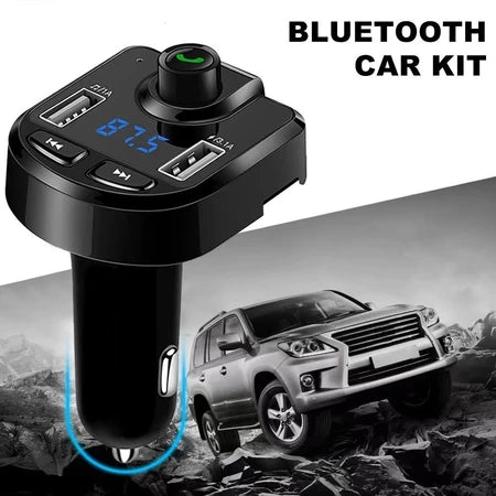 Carregador de Carro Transmissor FM Bluetooth Rádio Mp3 para Carro