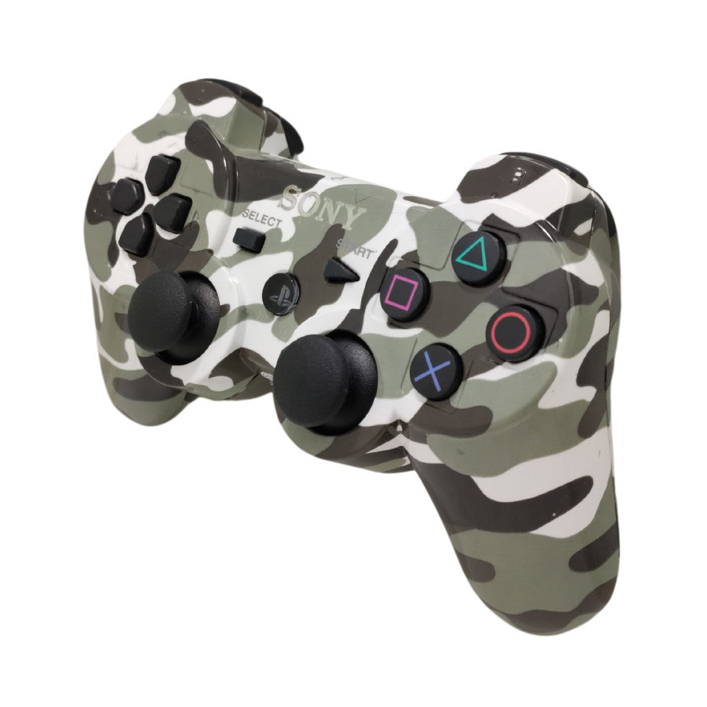 Controle Wireless Dual Shock Sem Fio Compativel com Ps3 Estampa Militar