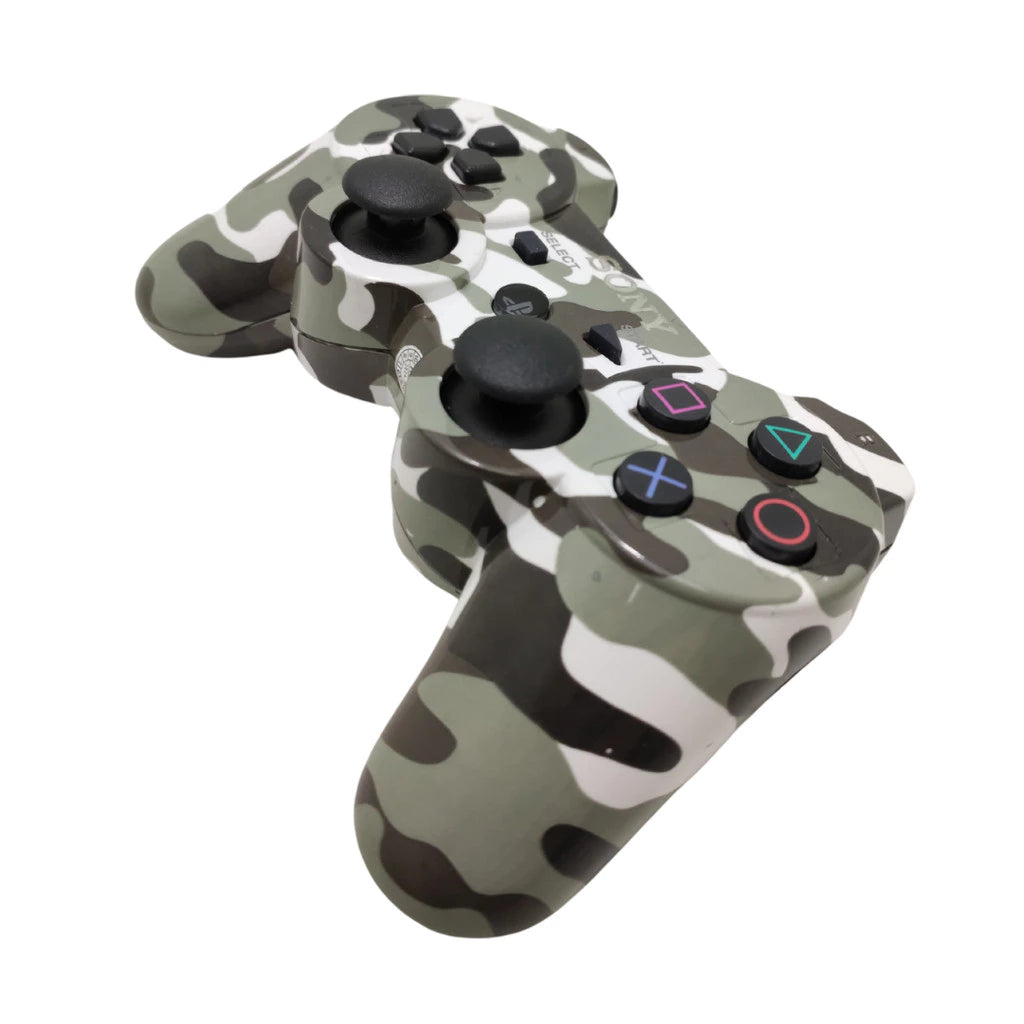 Controle Wireless Dual Shock Sem Fio Compativel com Ps3 Estampa Militar