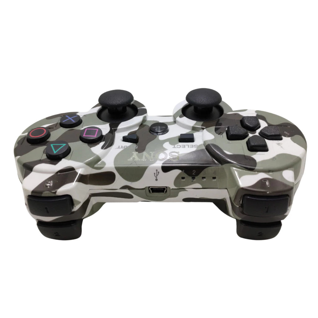 Controle Wireless Dual Shock Sem Fio Compativel com Ps3 Estampa Militar