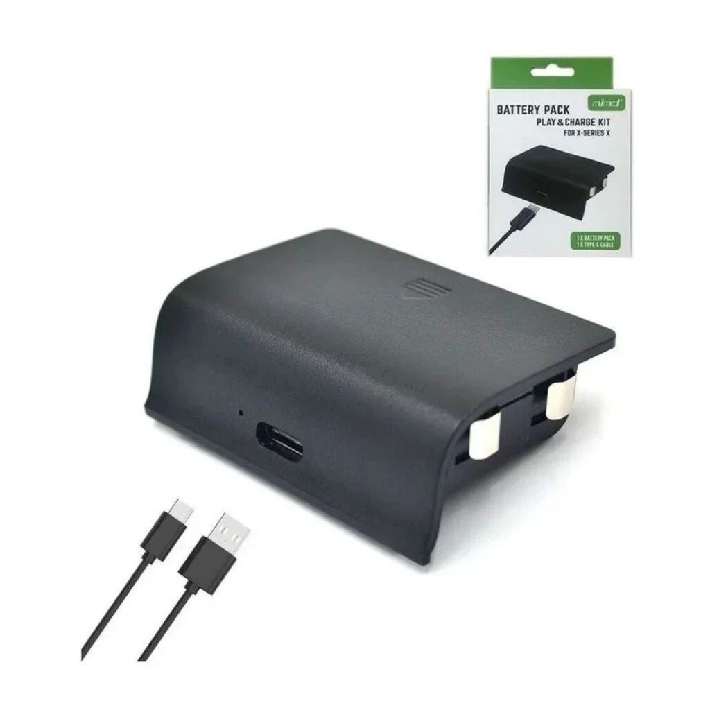 Bateria para Controle X-BOX Series S/X Preto C/ Cabo USB-C