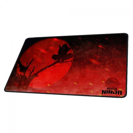 Mousepad Gamer Ninja 400x300mm – Controle e Precisão, Cor vermelho