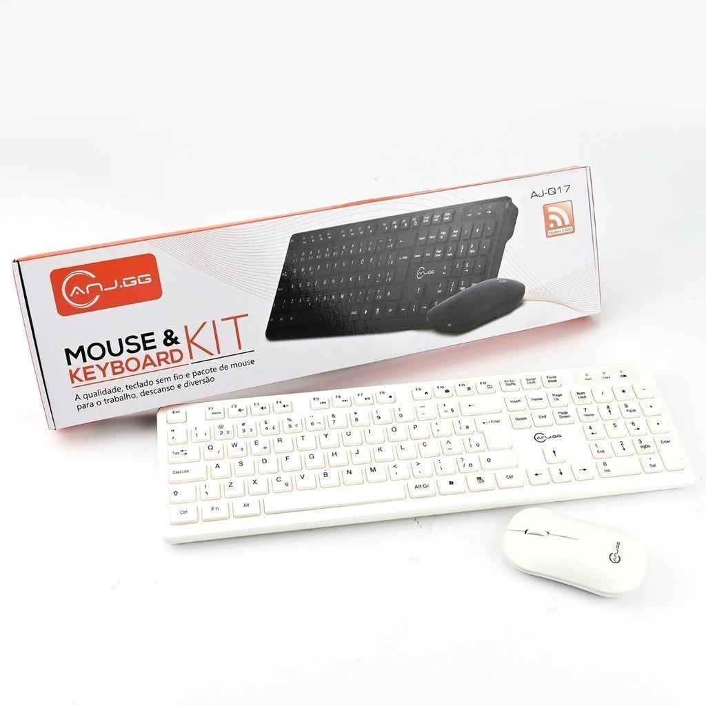 Kit Teclado E Mouse Sem Fio Wireless 2.4ghz 3200dpi Óptico SusStore