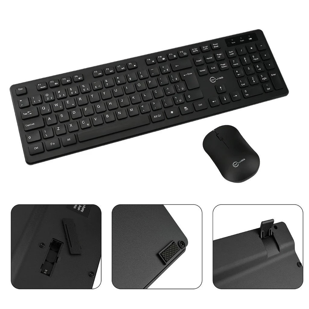 Kit Teclado E Mouse Sem Fio Wireless 2.4ghz 3200dpi Óptico SusStore